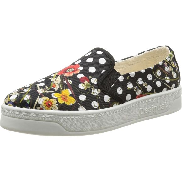 Desigual Floral Slip On Platform‎ Sneakers Size 9 - Picture 1 of 10